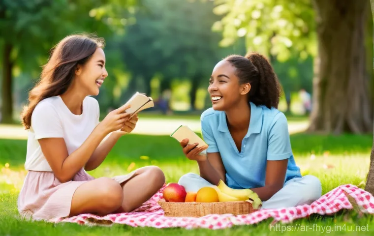 식품위생관리사 필기 시험 대비 무료 강의 - **Prompt:** A peaceful and studious scene inside a contemporary library, featuring a group of divers...