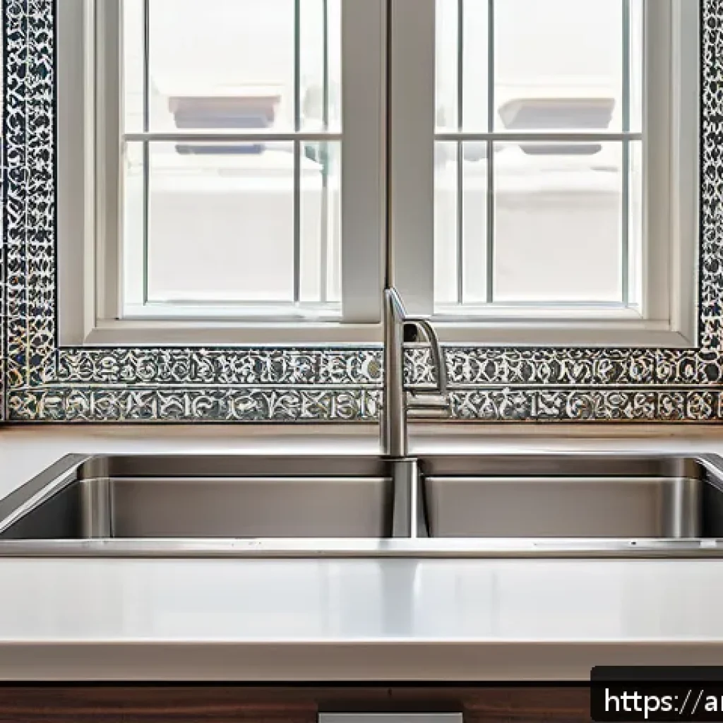 식품위생 점검 시 주의해야 할 사항 - A modern Middle Eastern kitchen scene showing a clean, organized countertop with cutting boards sepa...